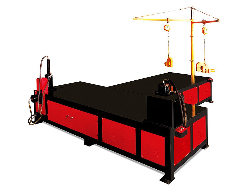 Fire damper machine riveting platform