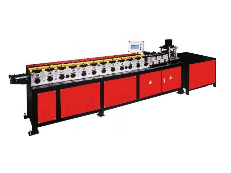 Máquina de conformado de paletas para compuertas contra incendios
